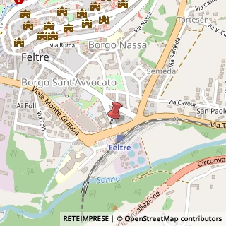 Mappa Viale Piave, 141, 32032 Feltre, Belluno (Veneto)