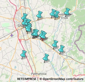 Mappa Via Guglielmo Oberdan, 33042 Buttrio UD, Italia (6.53053)