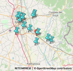 Mappa Via Guglielmo Oberdan, 33042 Buttrio UD, Italia (6.93429)