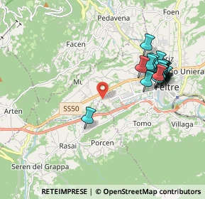 Mappa Via dei Pascoli, 32030 Seren del Grappa BL, Italia (2.0075)