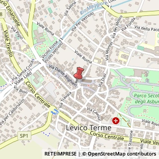 Mappa Via Dante Alighieri, 2, 38056 Levico Terme, Trento (Trentino-Alto Adige)