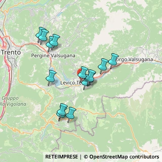 Mappa Via per Selva, 38056 Levico Terme TN, Italia (6.65143)
