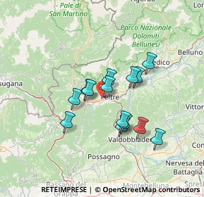 Mappa Via dei Pascoli, 32030 Seren del Grappa BL, Italia (10.58571)