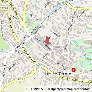 Mappa Via Dante Alighieri, 19, 38056 Levico Terme, Trento (Trentino-Alto Adige)