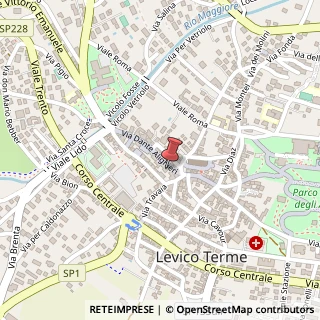 Mappa Via Dante Alighieri, 10, 38056 Levico Terme, Trento (Trentino-Alto Adige)