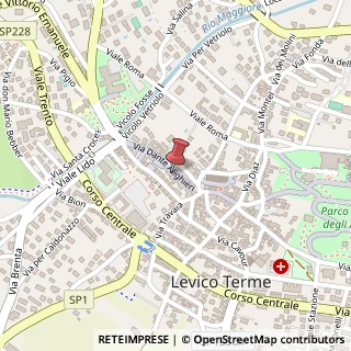 Mappa Via Dante Alighieri, 25, 38056 Levico Terme, Trento (Trentino-Alto Adige)