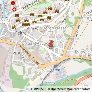 Mappa Via Cornelio Castaldi, 2, 32032 Feltre, Belluno (Veneto)