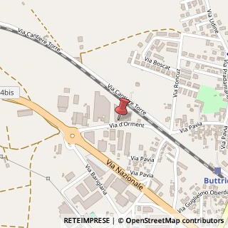 Mappa Via Mario Danieli, 2, 33042 Buttrio, Udine (Friuli-Venezia Giulia)