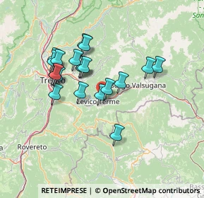 Mappa Via della Pontara, 38056 Levico Terme TN, Italia (12.0365)