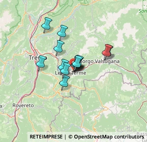 Mappa Via della Pontara, 38056 Levico Terme TN, Italia (7.84143)