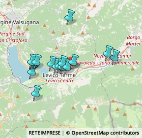Mappa Via della Pontara, 38056 Levico Terme TN, Italia (3.004)