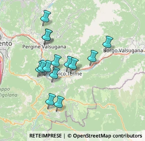 Mappa Via della Pontara, 38056 Levico Terme TN, Italia (6.395)