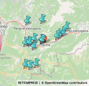 Mappa Via della Pontara, 38056 Levico Terme TN, Italia (6.04235)