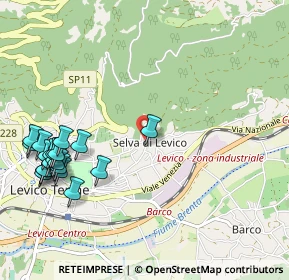 Mappa Via della Pontara, 38056 Levico Terme TN, Italia (1.285)