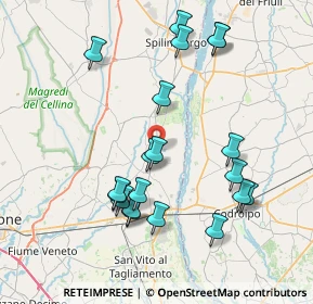 Mappa Via Tonello, 33098 San Martino Al Tagliamento PN, Italia (7.9035)