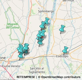 Mappa Via Tonello, 33098 San Martino Al Tagliamento PN, Italia (6.2175)