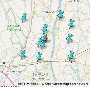 Mappa Via Tonello, 33098 San Martino Al Tagliamento PN, Italia (6.68727)