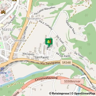 Mappa Via C. Cavour, 71, 32032 Feltre, Belluno (Veneto)