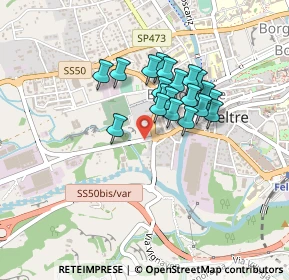 Mappa Via Montelungo, 32032 Feltre BL, Italia (0.318)