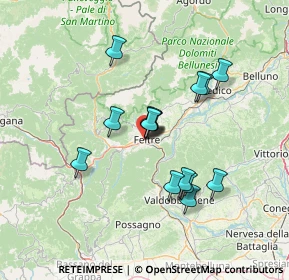 Mappa Via Montelungo, 32032 Feltre BL, Italia (11.30267)