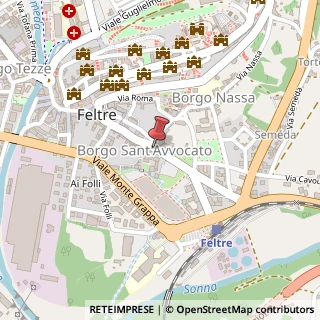 Mappa Viale Piave, 14, 32032 Feltre, Belluno (Veneto)
