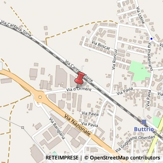 Mappa Via d'Orment, 3, 33042 Buttrio, Udine (Friuli-Venezia Giulia)
