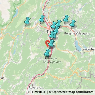 Mappa Via Delle Piazzole, 38123 Romagnano TN, Italia (5.74385)