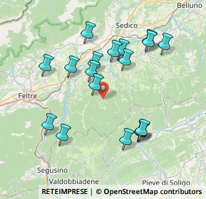 Mappa Via Cordellon, 32026 Mel BL, Italia (7.37778)