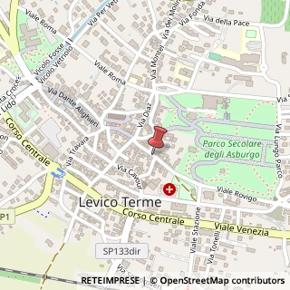 Mappa Via Guglielmo Marconi, 54, 38056 Levico Terme, Trento (Trentino-Alto Adige)