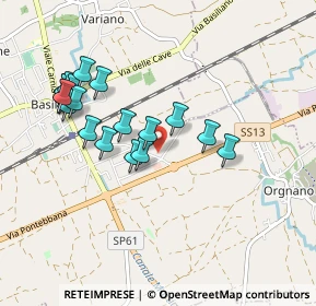 Mappa Via A. Malignani, 33031 Basiliano UD, Italia (0.9105)