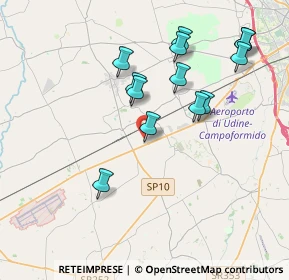 Mappa Via A. Malignani, 33031 Basiliano UD, Italia (3.72923)