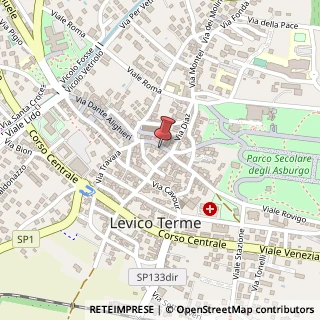 Mappa Via Regia, 11, 38056 Levico Terme, Trento (Trentino-Alto Adige)
