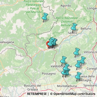 Mappa Via Brigata Bologna, 32032 Feltre BL, Italia (16.32286)