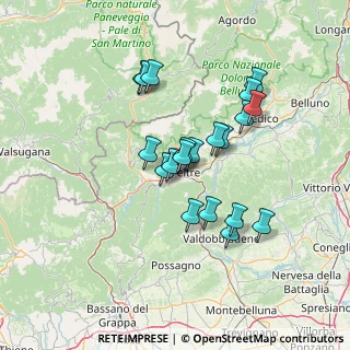 Mappa Via Brigata Bologna, 32032 Feltre BL, Italia (11.591)