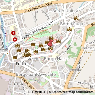 Mappa Via Gerolamo Lusa, 1C, 32032 Feltre, Belluno (Veneto)