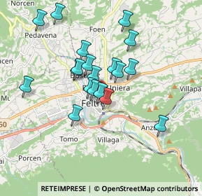 Mappa Piazzetta delle Biade, 32032 Feltre BL, Italia (1.6275)