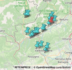 Mappa Piazzetta delle Biade, 32032 Feltre BL, Italia (11.083)