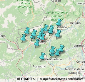 Mappa Piazzetta delle Biade, 32032 Feltre BL, Italia (9.967)