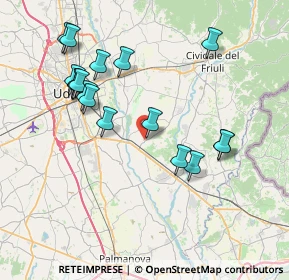 Mappa Via Lungoroggia, 33042 Buttrio UD, Italia (7.81824)