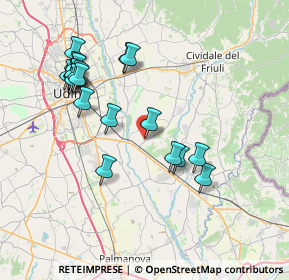 Mappa Via Lungoroggia, 33042 Buttrio UD, Italia (7.665)