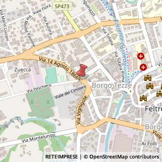 Mappa Via Peschiera, 1, 32032 Feltre, Belluno (Veneto)