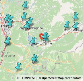 Mappa Salita al Castagneto, 38056 Levico Terme TN, Italia (9.667)