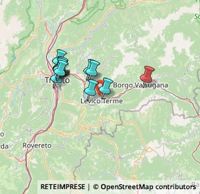 Mappa Salita al Castagneto, 38056 Levico Terme TN, Italia (11.28)