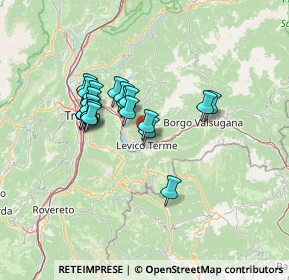 Mappa Salita al Castagneto, 38056 Levico Terme TN, Italia (10.695)