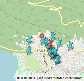 Mappa Salita al Castagneto, 38056 Levico Terme TN, Italia (0.41667)