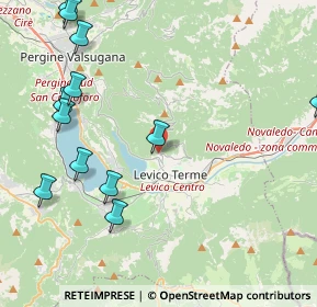 Mappa Salita al Castagneto, 38056 Levico Terme TN, Italia (5.60615)