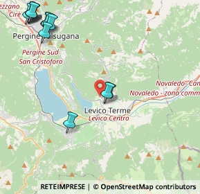 Mappa Salita al Castagneto, 38056 Levico Terme TN, Italia (5.7725)