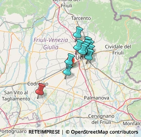 Mappa Via Pellico, 33030 Campoformido UD, Italia (8.21583)