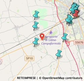 Mappa Via Pellico, 33030 Campoformido UD, Italia (6.0845)