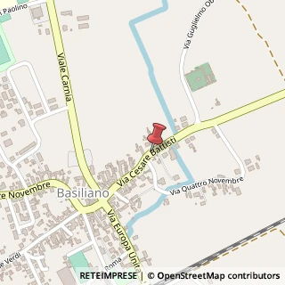 Mappa Via battisti 5, 33031 Basiliano, Udine (Friuli-Venezia Giulia)